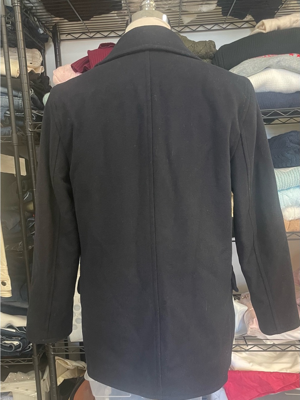 J. CREW Dock peacoat in wool blend with PrimaLoft® Navy Size M NWT $498 C0038 - Picture 9 of 12